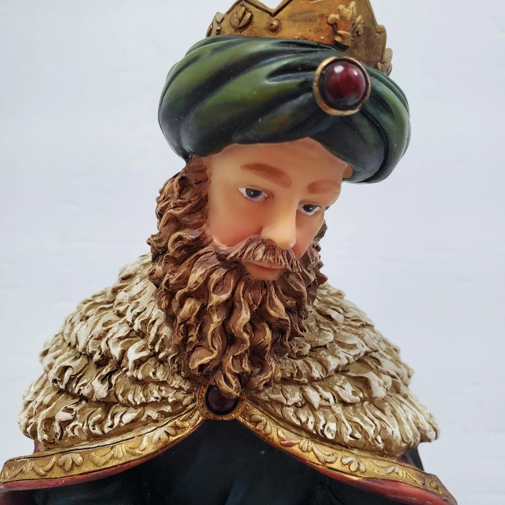 Wise Man Balthazar Figurine Christmas 11.5in Nativity Scene Biblical Christmas